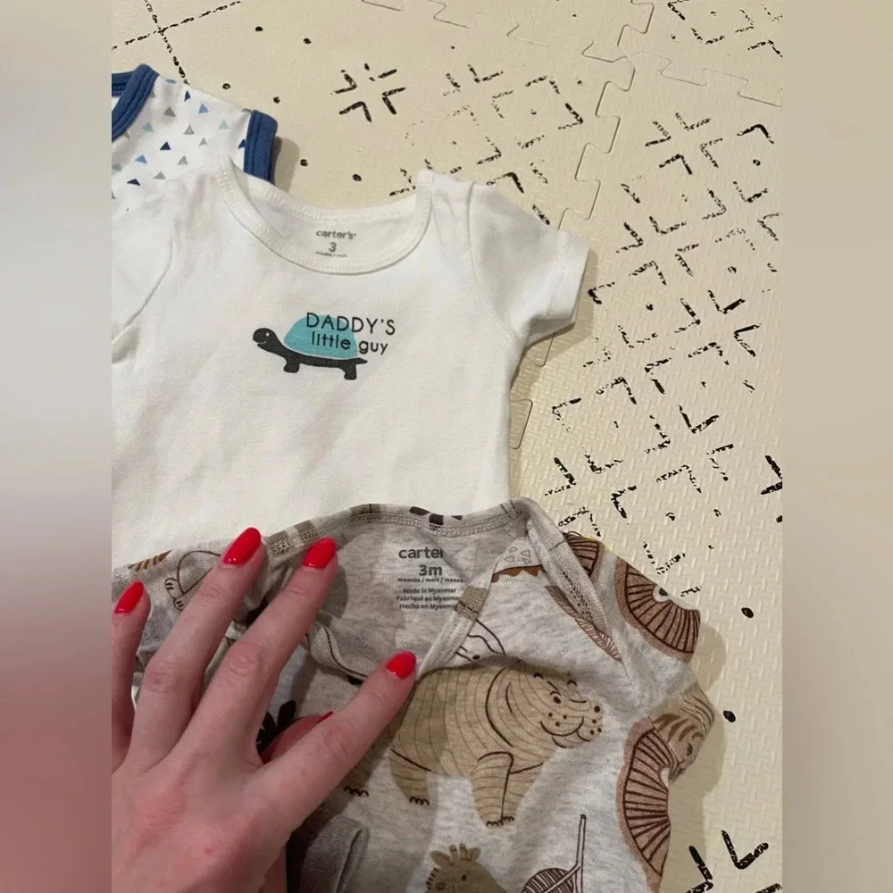 Bundle of baby boy‎ onesies and sleeping sack 3M